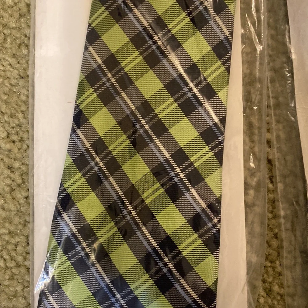 NEW Set of 2 Boys Neck Ties Navy Lime